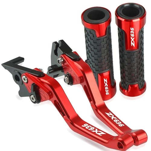 KOHLLS Bremskupplungshebel Motorradzubehör Kupplungsbremshebel CNC-Aluminium Ausziehbare Verstellbare Hebel Für ZX636 ZX 636 2019–2020 ZX-636(F) von KOHLLS