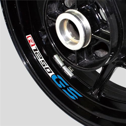 KOHLLS Motorrad-Radzubehör Reflektierende Aufkleber Dekorative Aufkleber Für R1250GS R1250 GS Moto-Aufkleber Felgenaufkleber(B) von KOHLLS