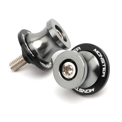 KOHLLS Schwingenspulen Schieberschrauben Für Monster 600 620 696 796 797 821 937 950 S20R Schwinge Spulen Slider Stand Schrauben Schrauben CNC 6MM Motorrad Zubehör(B) von KOHLLS