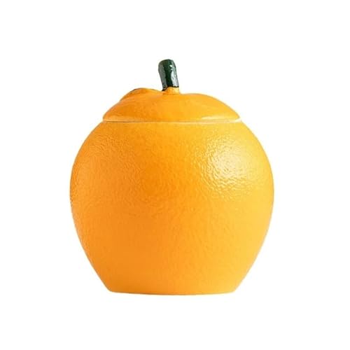AOTPA Teedose Orangefarbenes Keramik-Teeglas, klein, Longjing, Rot-, Grün- und Weißtee, versiegeltes Glas Vorratsbehälter von KOHUS