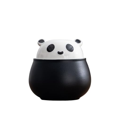 AOTPA Teedose Panda Weiße Porzellan-Teedosen Keramik versiegelte Gläser Pu'er Schwarz- und Grüntee-Verpackung Longjing Rock Tea Tragbare Gläser Vorratsbehälter(A) von KOHUS