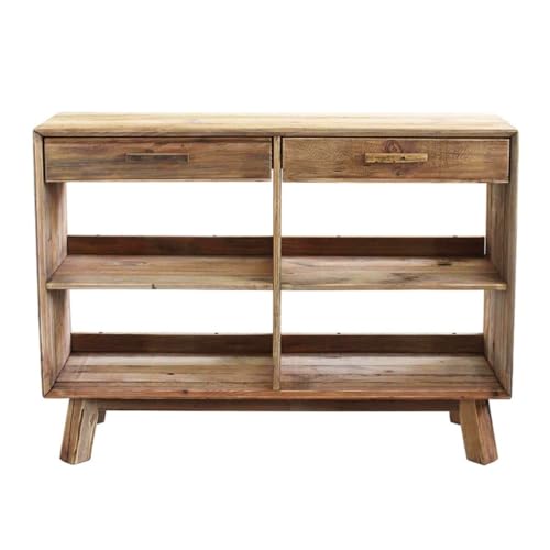 Anrichte Mit Anrichte aus Massivholz Einfache Schließfächer Heimeingang Geschirrschrank Türloses Design Geeignet für Küchen, Flure, Cafés Buffetschränke von KOHUS