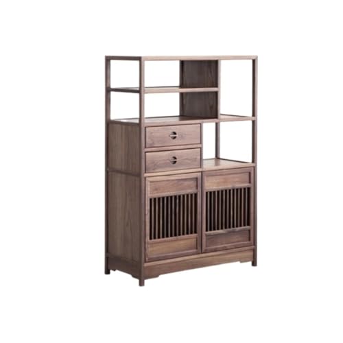 Anrichte Mit Chinesischen Massivholz Anrichte Walnuss Farbe Eingangsschrank Wohnzimmer Schließfächer Buffetschrank von KOHUS