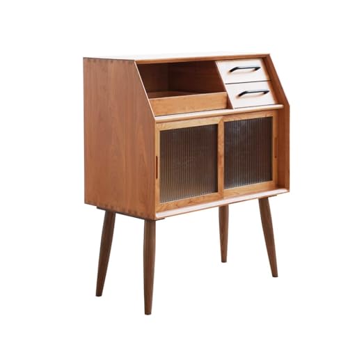 Anrichte aus Massivholz Gerader Seitenschrank Küchenschrank Bar Buffet Restaurantschrank Buffetschrank (A) von KOHUS