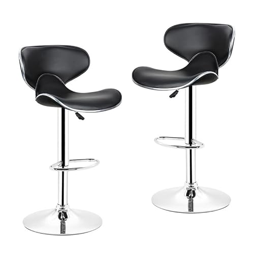 Barhocker 2 teile/satz lounge stühle barstühle PU leder barhocker verstellbare höhe dreht stühle hause schreibtisch hochstühle Barhocker Für Bar(A) von KOHUS