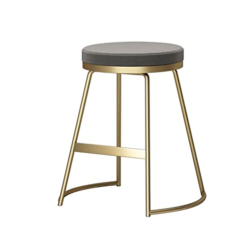 Barhocker Fashion Bar Hocker, Schmiedeeisen Küchenbarhocker, moderne lässige Kaffee Stuhl Home Office Stuhl drei Höhe Optionen Barhocker Für Bar(D,H45CM) von KOHUS