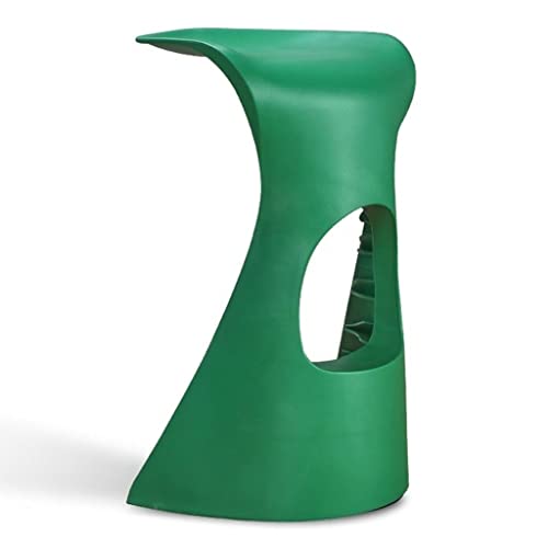 Barhocker Nordic Mode Bar Hocker Kreative Bar Kunststoff Tisch und Stuhl Hohe Hocker Freizeit Kaffee Sitz Home Schreibtisch Stuhl Barhocker Für Bar(Grün) von KOHUS