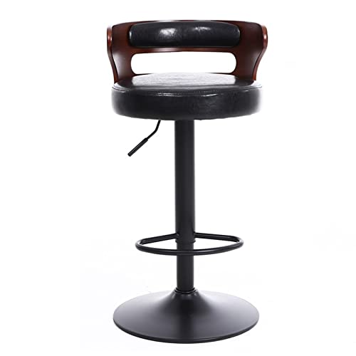 KOHUS Barhocker, höhenverstellbar, aus Leder, Küche, Wohnzimmer, Theke, Barhocker, Kassiererhocker, Bürostuhl, Zuhause, Barhocker für Bar (C) von KOHUS