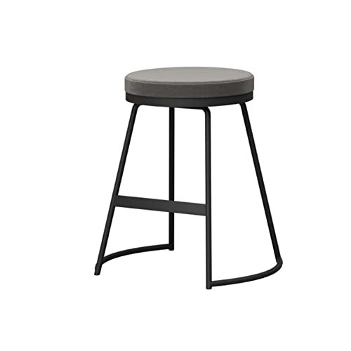 KOHUS Barhocker, modischer Barhocker, Küchenhocker aus Schmiedeeisen, Kaffeestuhl, lässig, modern, Barhocker für Bar (C, Höhe 45 cm) von KOHUS