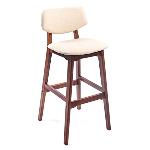 KOHUS Barhocker Barstuhl Aufzug Verstellbarer Drehstuhl High Rückenlehne Home Hocker Wohnzimmer Esszimmer Bürostuhl Barhocker (Beige-f) von KOHUS