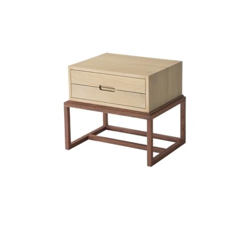KOHUS Mesas De Noche Para Dormitorio Nachttisch, Massivholzschrank, Zuhause, Schlafzimmer, Aufbewahrung, Nachttisch, Nachttisch mit Schubladen (01) von KOHUS