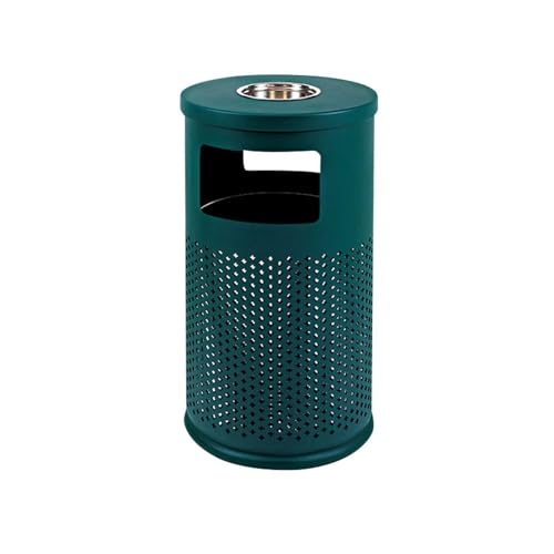 KOHUS Mülleimer für den Außenbereich, Mülleimer für den Außenbereich, mit Aschenbecher, große Kapazität, Mülleimer, Cylindrical Park, Recyclingabfall, Bin Brown Mülleimer für Gartenabfälle (Grün) KOHUS Mülleimer für den Außenbereich, Mülleimer für den Außenbereich, mit Aschenbecher, große Kapazität, Mülleimer, Cylindrical Park, Recyclingabfall, Bin Brown Mülleimer für Gartenabfälle (Grün) von KOHUS