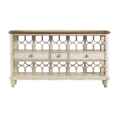 KOHUS Sideboard mit Landhaus-Sideboard, Wohnzimmer, Sofa, Sideboard, Balkon, Aufbewahrung, nordisches Restaurant, Retro, antikes Brett, Holzaufbewahrungsschrank, Buffetschrank (B: 160 x 38 x 90 cm) von KOHUS