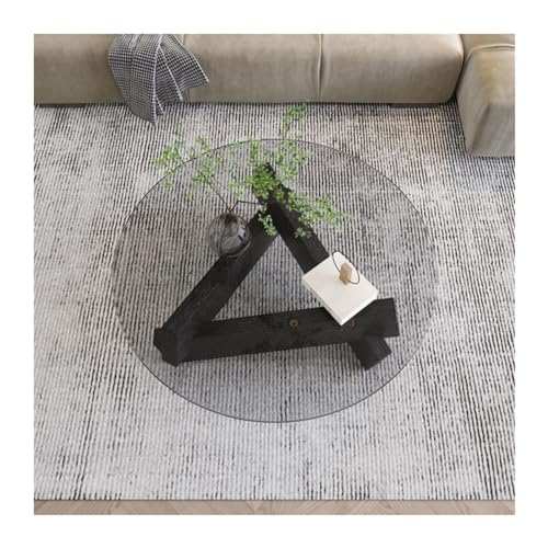 Kleine Beistelltische Für Das Schlafzimmer Kreative transparentes glas massivholz couchtische wohnzimmer vintage minimalistischen tee tisch halle design möbel Beistelltisch Mit Staufunktion(A von KOHUS