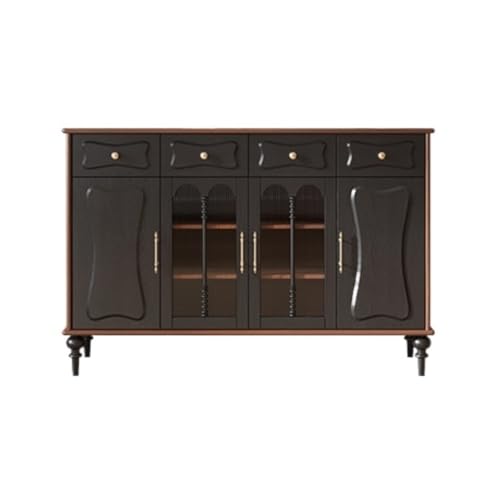 Kommode Mit Holz Kommode Küche Multifunktions Aufbewahrungsschrank mit Tür Aufbewahrungsschrank Geeignet für Restaurants, Cafés, etc. Büffetschrank(M:150 * 45 * 90cm) von KOHUS