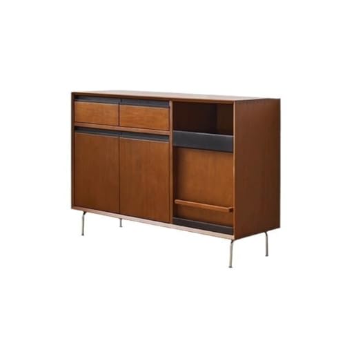Kommode Mit Massivholz Kaffeeschrank Chinesische Retro Kommode Küchenschrank Wohnzimmer Bücherregal Eingang Schrank Büffetschrank(S:120 * 40 * 84cm) von KOHUS
