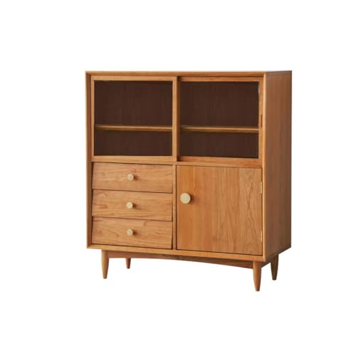 Kommode mit Esstisch im japanischen Stil, Aufbewahrungsschrank für Restaurants, Teeschrank im Wohnzimmer, Weinschrank, Vitrine Buffetschrank von KOHUS