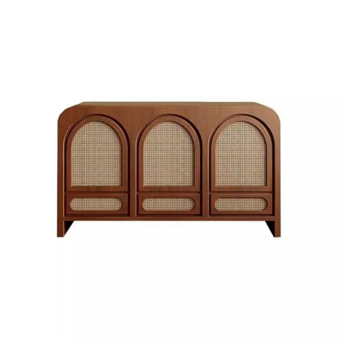 Kommode mit Französisch Antik Stil Esszimmerschrank Rattan Holz Vintage Eingangsschrank Wohnzimmer Aufbewahrungsschrank Dekorative Aufbewahrungsschrank Teeschrank Büffetschrank(Three doors 120 * 40 Kommode mit Französisch Antik Stil Esszimmerschrank Rattan Holz Vintage Eingangsschrank Wohnzimmer Aufbewahrungsschrank Dekorative Aufbewahrungsschrank Teeschrank Büffetschrank(Three doors 120 * 40 von KOHUS