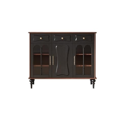 Kommode mit Holzkommode Küche multifunktionaler Aufbewahrungsschrank mit Tür Aufbewahrungsschrank geeignet für Restaurants, Cafés, etc. Büffetschrank(S:120 * 45 * 90cm) von KOHUS