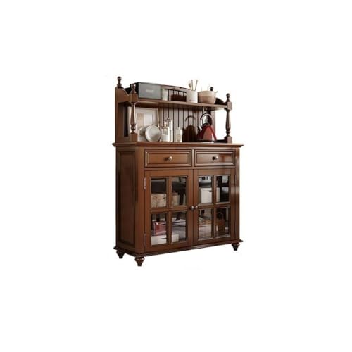 Kommode mit Kommode Massivholz Geschirr Schrank Restaurant Lagerung Weinschrank Wohnzimmer Home Buffet Schrank von KOHUS