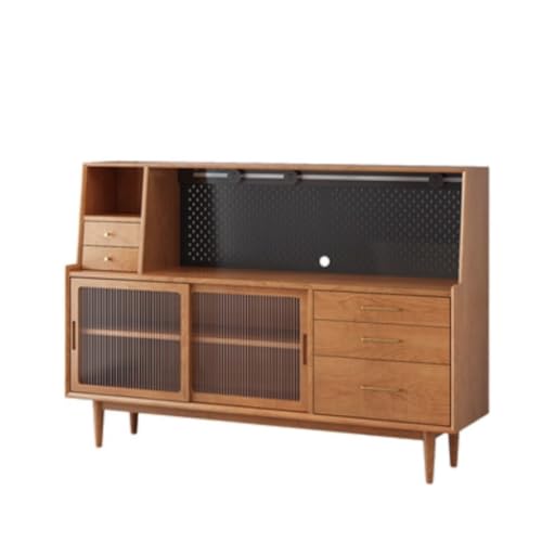 Kommode mit Massivholz Mehrzweckschrank Restaurantkommode Schrank Schrank Buffetschrank Moderne Kommode Büffetschrank (B) von KOHUS