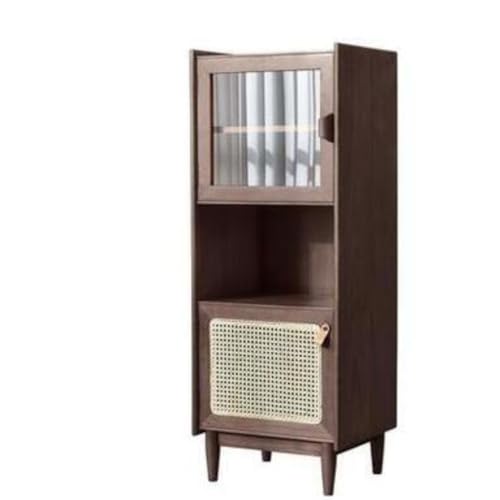 Kommode mit Wohnzimmer Vitrine Massivholz Kommode Moderner Aufbewahrungsschrank Geeignet für Küche Wohnzimmer Flur Büro Büffetschrank(B) von KOHUS