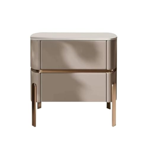 Nachttisch für Schlafzimmer, Nachttisch, Tafel, Hauptschlafzimmer, einfacher Nachttisch, moderner Aufbewahrungsschrank, hochwertiger Nachttisch mit Schubladen (1) von KOHUS