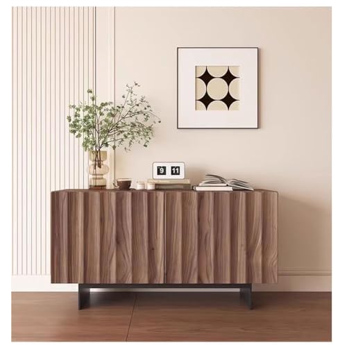 Sideboard Kommode mit Massivholz Faltenkommode, Esszimmer Aufbewahrungsschrank, Weinkühler, Einbauschrank, Wabi-sabi, Windeneimer, Aufbewahrungsschrank, Vitrine Buffetschrank von KOHUS