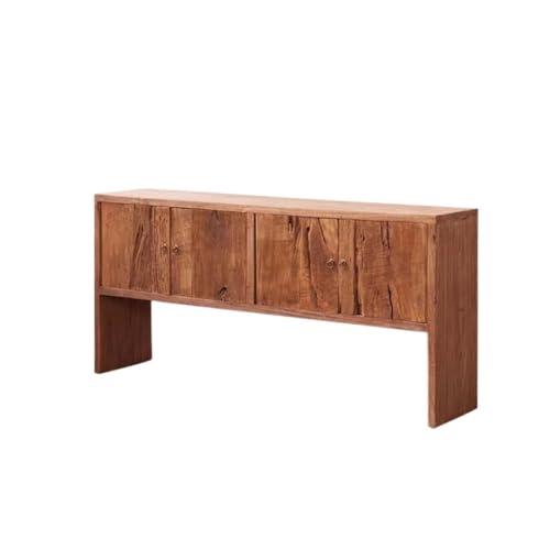 Sideboard Mit Holzansicht im chinesischen Stil Küchenschrank Home Barschrank Buffetschrank mit Tür Buffetschrank(A,S:140 * 40 * 85cm) von KOHUS
