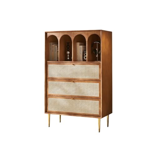 Sideboard mit Retro Massivholz Kommode Wohnzimmer Multifunktions Aufbewahrungsschrank Chinesischen Stil Eingang Vitrine Buffetschrank Sideboard mit Retro Massivholz Kommode Wohnzimmer Multifunktions Aufbewahrungsschrank Chinesischen Stil Eingang Vitrine Buffetschrank von KOHUS