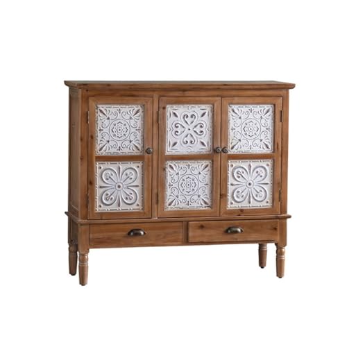Sideboard mit skandinavischem Retro Holzkommode, Bett- Und Frühstücksschrank, Foyer Aufbewahrungsschrank Büffetschrank(M:115CMX36CMX102CM) von KOHUS