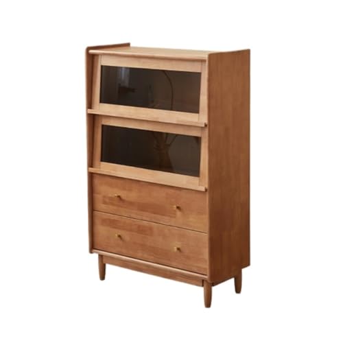 Sideboard mit skandinavischer Massivholz Kommode Wohnzimmer Kommode Eingang Vitrine Küche und Restaurant Buffetschrank Buffetschrank(A) von KOHUS