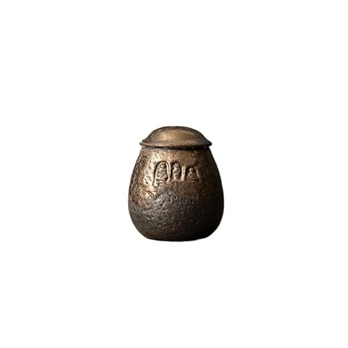 Teedose Retro Keramik Teedosen für Haushalt Pu'er versiegelten Dosen Auswerfen Teedosen Lagerdosen feuchtigkeitsdichte Teedosen vergoldete chinesische Keramikdosen Lagerbehälter(A) von KOHUS