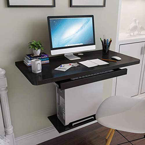 KOIAMVZW Wandmontierter Computer Schreibtisch schwimmende Regal Wandregal Schlafzimmer Wohnzimmer Wandmontage Eckregale Notebook Workbench Multifunktionales Display Regal Nachttisch Decoration von KOIAMVZW