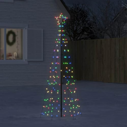 KOIECETA Beleuchtet Christbaum Tannenbaum mit 8 Beleuchtungsmodi Weihnachtsbeleuchtung Weihnachtsdeko LED-Weihnachtsbaum mit Erdspießen 220 LEDs Mehrfarbig 180 cm KOIECETA Beleuchtet Christbaum Tannenbaum mit 8 Beleuchtungsmodi Weihnachtsbeleuchtung Weihnachtsdeko LED-Weihnachtsbaum mit Erdspießen 220 LEDs Mehrfarbig 180 cm von KOIECETA