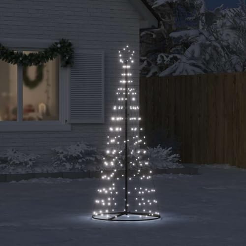 KOIECETA LED Weihnachtsbaum Kegelform mit Leucht-Stern Lichterbaum Baum Weihnachtsbaum Weihnachtsdeko Außen Leuchtbaum 200 LEDs Kaltweiß 182 cm KOIECETA LED Weihnachtsbaum Kegelform mit Leucht-Stern Lichterbaum Baum Weihnachtsbaum Weihnachtsdeko Außen Leuchtbaum 200 LEDs Kaltweiß 182 cm von KOIECETA