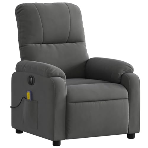 KOIECETA Massagesessel Sessel Elektrisch Relaxsessel mit Liegefunktion Vibrationsfunktion Fernsehsessel Liegesessel Dunkelgrau Mikrofasergewebe KOIECETA Massagesessel Sessel Elektrisch Relaxsessel mit Liegefunktion Vibrationsfunktion Fernsehsessel Liegesessel Dunkelgrau Mikrofasergewebe von KOIECETA