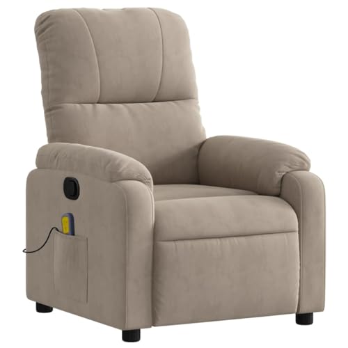 KOIECETA Massagesessel Sessel Verstellbare Rückenlehne Fußteil Fernsehsessel Relaxsessel mit Liegefunktion Liegesessel Polstersessel Ruhesessel Taupe Mikrofasergewebe KOIECETA Massagesessel Sessel Verstellbare Rückenlehne Fußteil Fernsehsessel Relaxsessel mit Liegefunktion Liegesessel Polstersessel Ruhesessel Taupe Mikrofasergewebe von KOIECETA