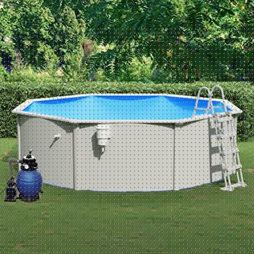 KOIECETA Pool mit Sandfilterpumpe und Leiter 460x120 cm von KOIECETA