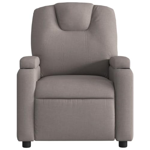 KOIECETA Relaxsessel Sessel mit Liegefunktion Fernsehsessel Verstellbare Rückenlehne Liegesessel Ruhesessel Polstersessel Taupe Stoff von KOIECETA