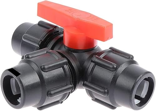 3-Wege-Kugelhahn, Ventilanschluss, T-Typ DN25 DN32 DN40 DN50 T-Stück Wasserverteiler Gartenhahn 32 mm 40 mm 50 mm 63 mm PVC-Rohr 3-Wege-Wasserrohrverbinder 1 Stück (Farbe: 40 mm) (Farbe: 50 mm) ( Colo von KOINEN