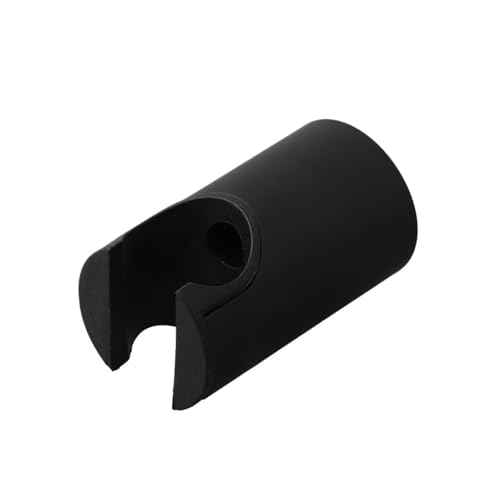 Duschkopfhalter, Edelstahl-ABS-Toiletten-Duschbrausenhalter 56 x 31 mm Gold & Schwarz (Schwarz)(Black) von KOINEN