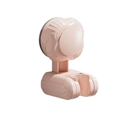 Duschkopfhalter, Saugnapf-Duschkopfhalter, verstellbare Wandhalterung, kein Bohren, ABS, mehrfarbig (Pink)(Pink) von KOINEN