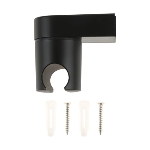 Duschkopfhalter, Wandmontage, Handbrausehalter, universell verstellbar, ABS-Badezimmerhalterung, 360 Grad drehbar, mehrfarbig (schwarz)(Black) von KOINEN