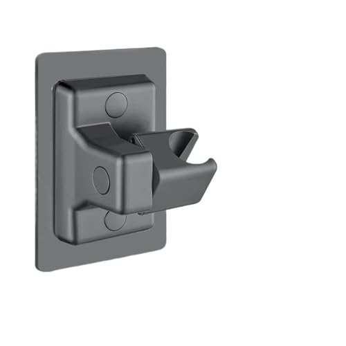Duschkopfhalter, verstellbarer, selbstklebender ABS-Duschkopfhalter zur Wandmontage, Handhalterung, mehrfarbig (grau)(Grey) von KOINEN