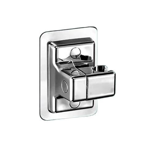 Duschkopfhalter, verstellbarer, selbstklebender ABS-Duschkopfhalter zur Wandmontage, Handhalterung, mehrfarbig (grau)(Sliver) von KOINEN