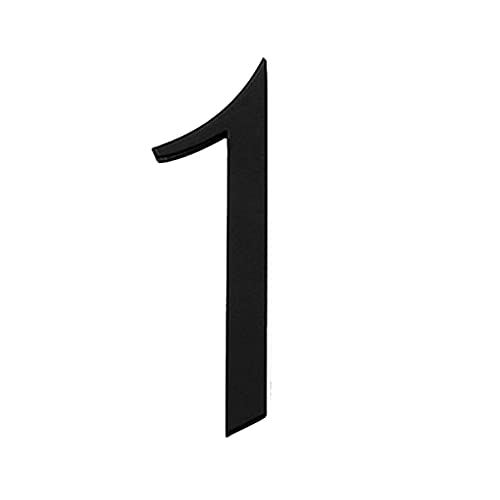 Türnummernaufkleber, Türnummern, 1 Stück, moderne schwarze Hausnummer, 5 cm Retro-Villa-Hotel-Türschilder, Schlafsaal-Nummer, Auto-Kennzeichennummer (Farbe: Nummer 9) (Farbe: Nummer 0) ( Color : Numbe von KOINEN