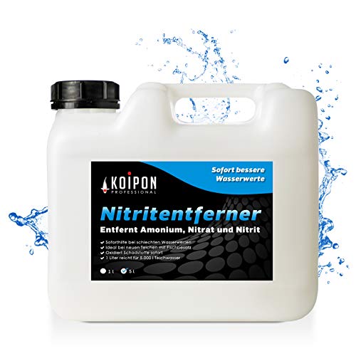 KOIPON Nitritentferner 5L | Entfernt Ammonium, Nitrit und Nitrat | Soforthilfe für bessere Wasserwerte im Gartenteich von KOIPON