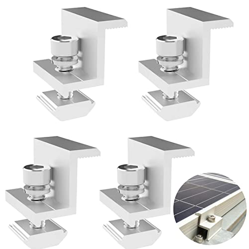 4 Stück Solarpanel Halterung Endklemme, 30mm Solar Endklemme, Solar Panel Randklemme Halterungen, Z Halter Solarmodul Halterung, Solar Endklemme für Solarpanel zur Montage von Photovoltaik von KOIROI