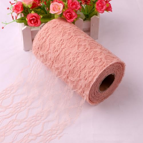 Tischläufer, 22M x 15CM Tischläufer Spitze, Tischband Spitze, Spitze Tischdecke, Spitzenband Weiß, Vintage Weinlese Spitze Rollen, Lace Tischtuch, Tischband Tischläufer für Hochzeiten, Kommunionen von KOIROI